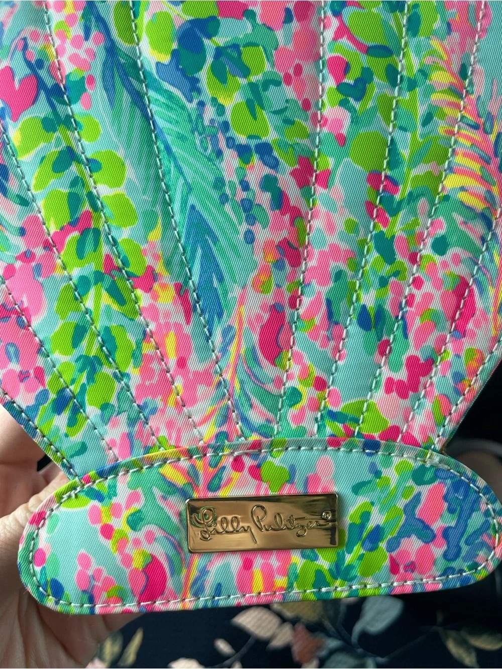 Lilly Pulitzer Sea Shell Cosmetic Case Makeup Travel Organizer Shell Shape